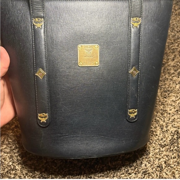 MCM Black Shoulder Bag & Matching Wallet Gold Hardware purse handbag luxury - Picture 14 of 16